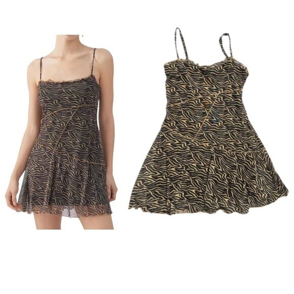 Urban Outfitters UO Moxie Mesh Mini Slip Dress Size Small NWT - Picture 1 of 12